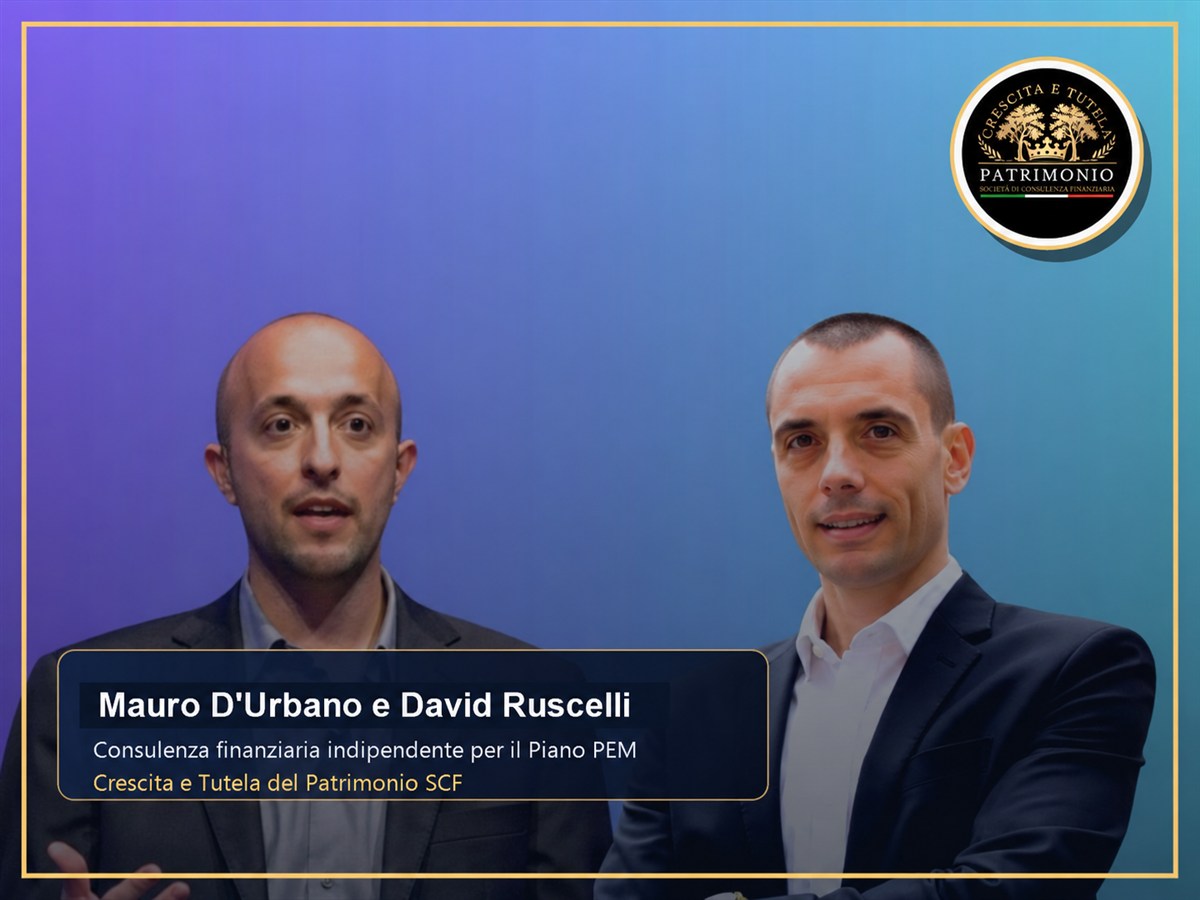 David Ruscelli e Mauro D'Urbano con logo Crescita e Tutela del Patrimonio